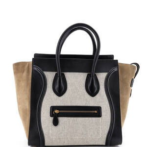 Celine Tricolor Luggage Bag Canvas And #240990C88B